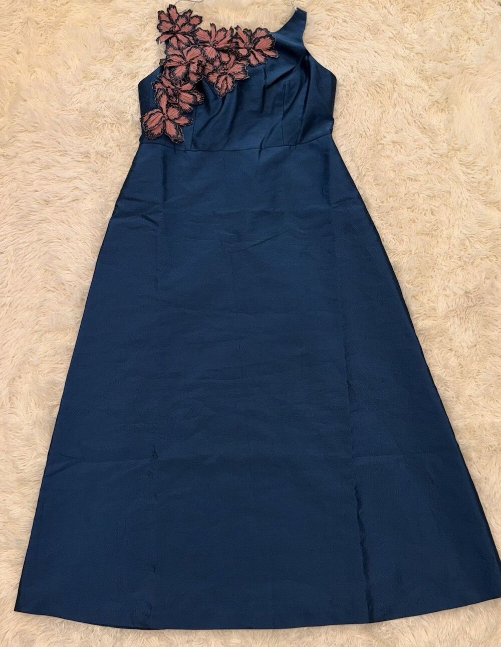 NEW Kay Unger Giselle Embellished A-Line sleeveless Lotus Pink Gown Sz 18 W - Picture 4 of 8
